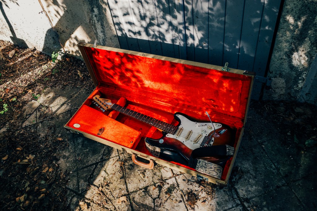 Chat errant à la&nbsp;guitare